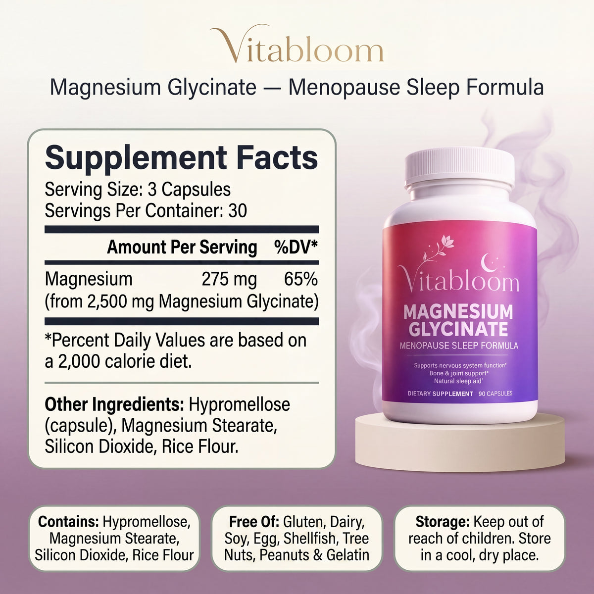Vitabloom Menopause Sleep Formula
