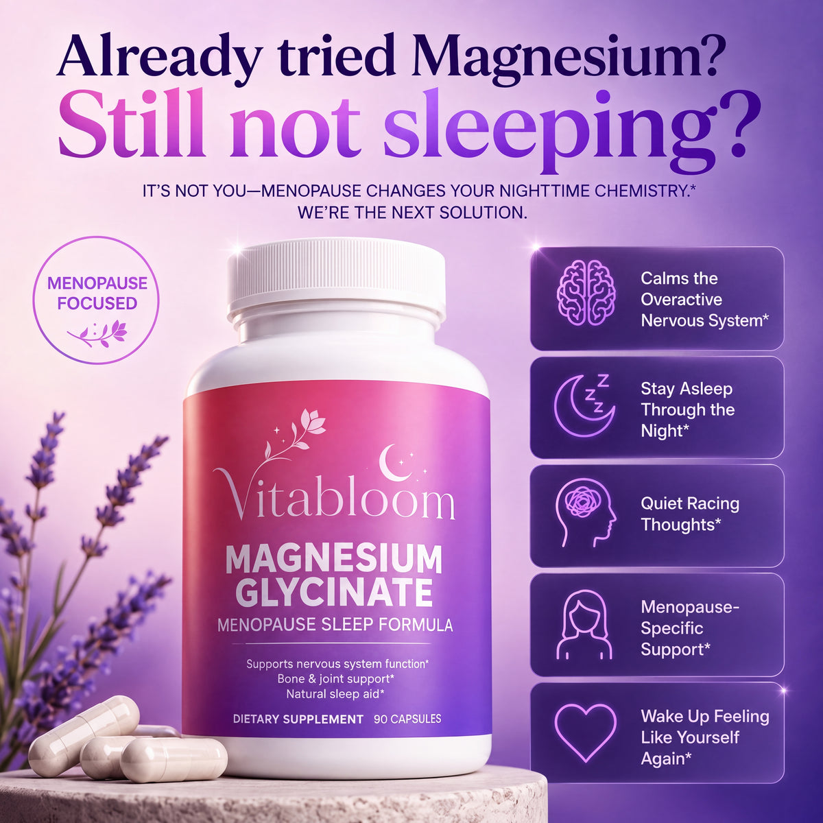 Vitabloom Menopause Sleep Formula